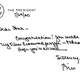 Una carta escrita a mano en la que el Presidente Bill Clinton felicita a Steve Jobs por aparecer en el crucigrama del New York Times. (Imagen: Clinton Presidential Library)